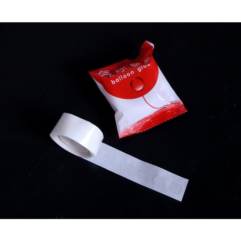 Rola Dubla-Adeziva, pentru Lipit Baloane, 100 de Buline cu Diametru 1.2 cm, Transparent