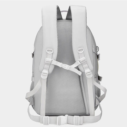 Rucsac Multifunctional pentru Calatorie, pentru Alpinism, Voiaj, Drumetii, din Panza Oxford, 34x16x52 cm, Alb
