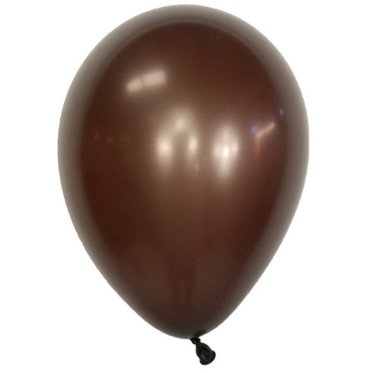 Set 10 Baloane din Latex, Model Party, 30 cm, 5x Maro, 5x Bej, 2.8 g