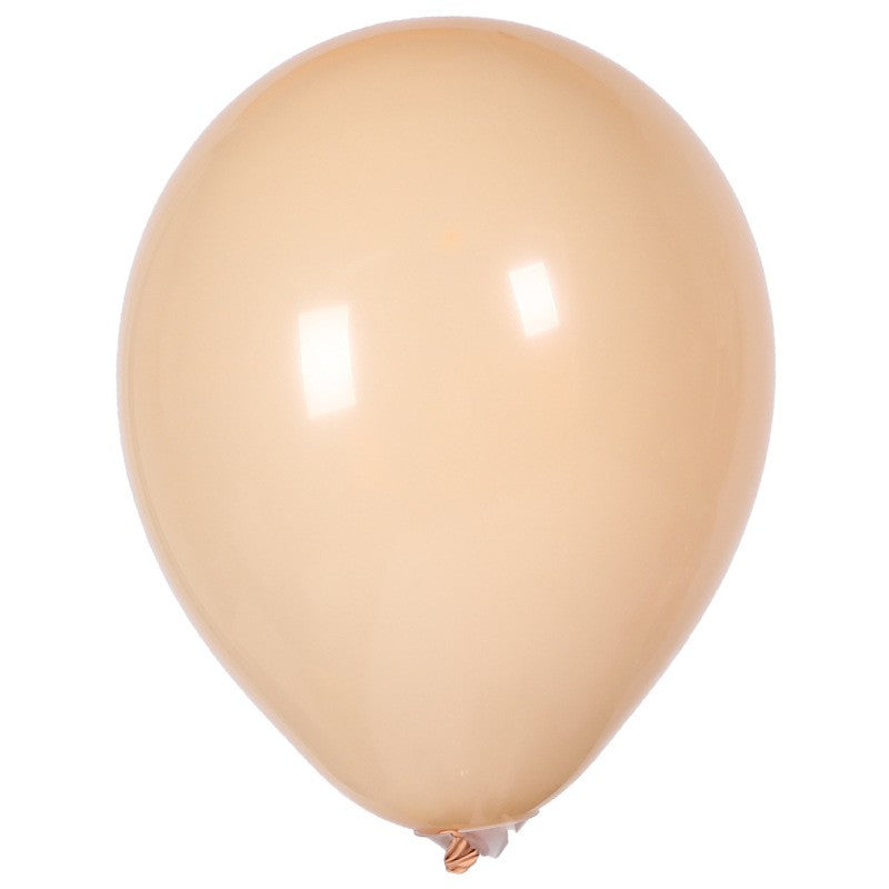 Set 10 Baloane din Latex, Model Party, 30 cm, 5x Maro, 5x Bej, 2.8 g