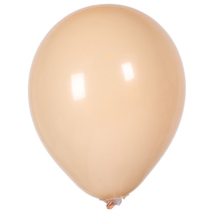Set 10 Baloane din Latex, Model Party, 30 cm, 5x Maro, 5x Bej, 2.8 g