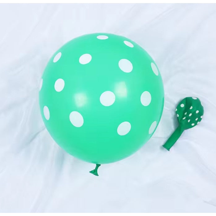 Set 10 Baloane din Latex, Model Party Buline, 2x Albastru, 2x Verde, 2x Mov, 2x Roz, 2x Rosu, 23 cm, 1.4g