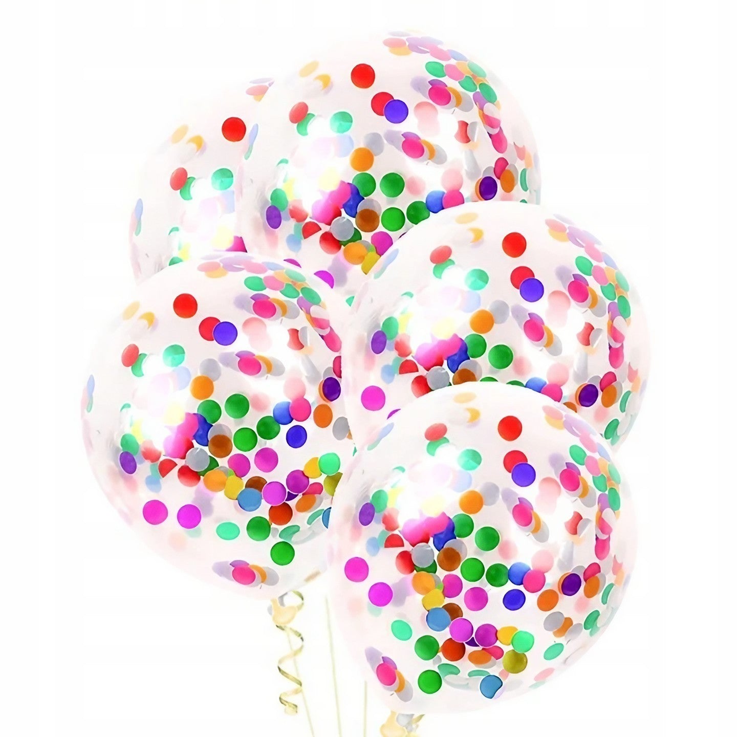 Set 10 Baloane din Latex, Model Party Confetti, 30 cm, Multicolore, 2.8 g