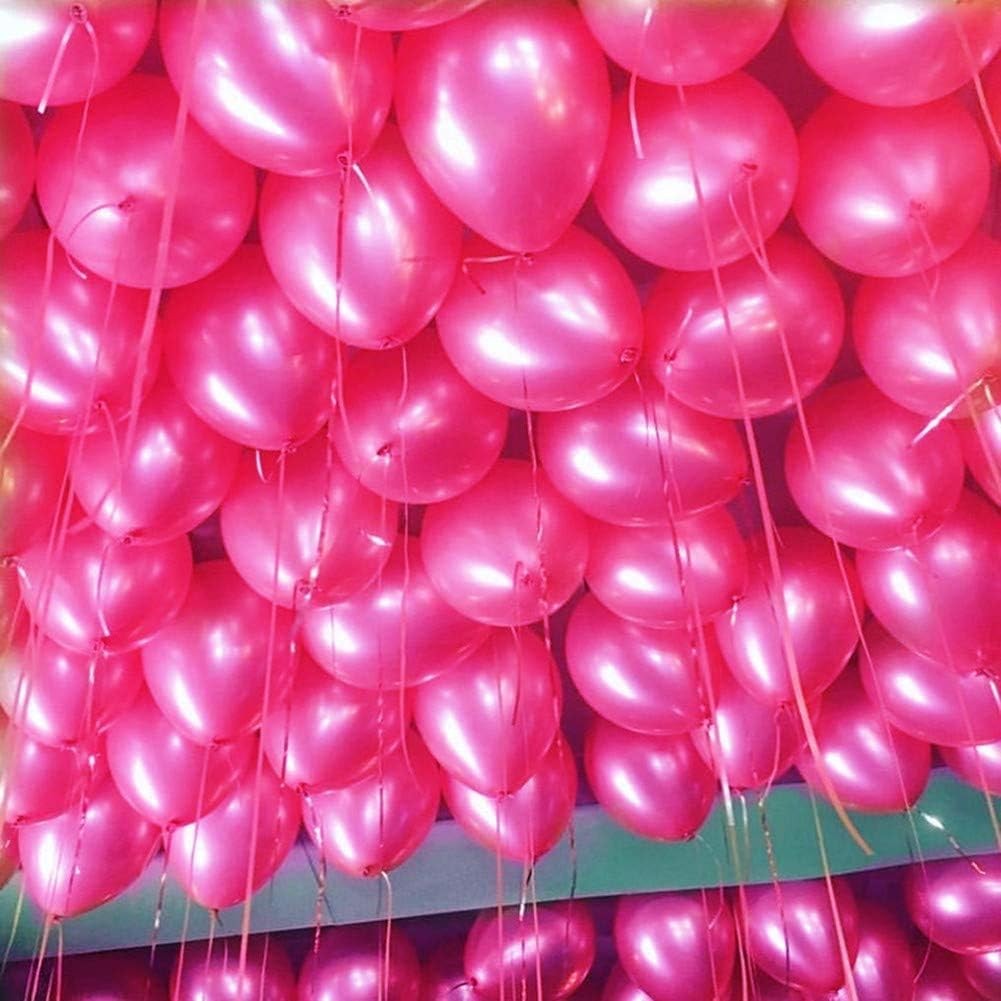 Set 10 Baloane din Latex, Model Party Confetti, 5 x Confetti, 5 x Roz, 25 cm, 2.2g
