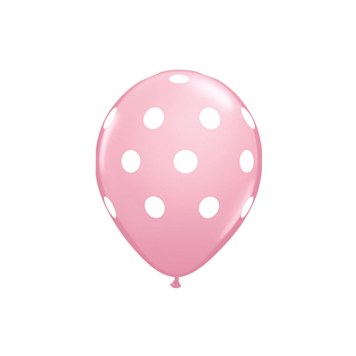 Set 10 Baloane din Latex, Model Party cu Buline si Simple, 30 cm, Roz, 2.8 g