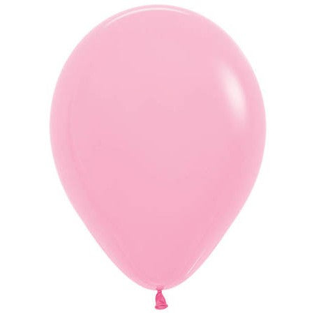 Set 10 Baloane din Latex, Model Party cu Buline si Simple, 30 cm, Roz, 2.8 g