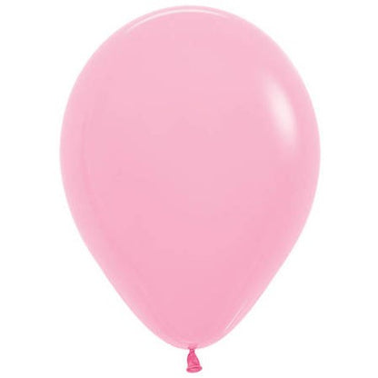 Set 10 Baloane din Latex, Model Party cu Buline si Simple, 30 cm, Roz, 2.8 g