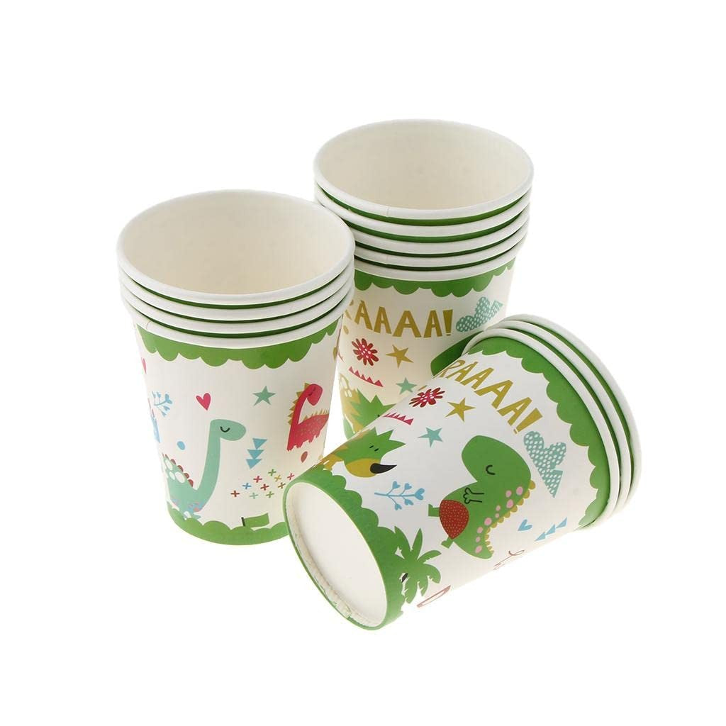 Set 10 Pahare Petrecere, Colectia Dino Park, 8.5 x 7 x 5 cm, din Carton, Multicolor