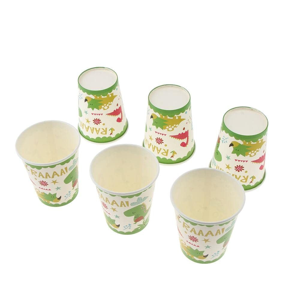 Set 10 Pahare Petrecere, Colectia Dino Park, 8.5 x 7 x 5 cm, din Carton, Multicolor