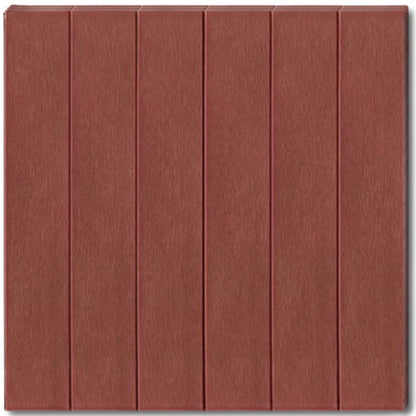 Set 10 Placi Tapet 3D, 70 x 70 cm, Grosime 3 mm, din Rasina, Tip Placi de Lemn, Suprafata Acoperita 4.9 mp, Caramiziu