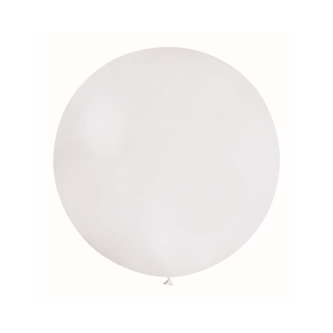 Set 2 Baloane din Latex, Model Party Jumbo, 90 cm, Alb si Bej, 35 g