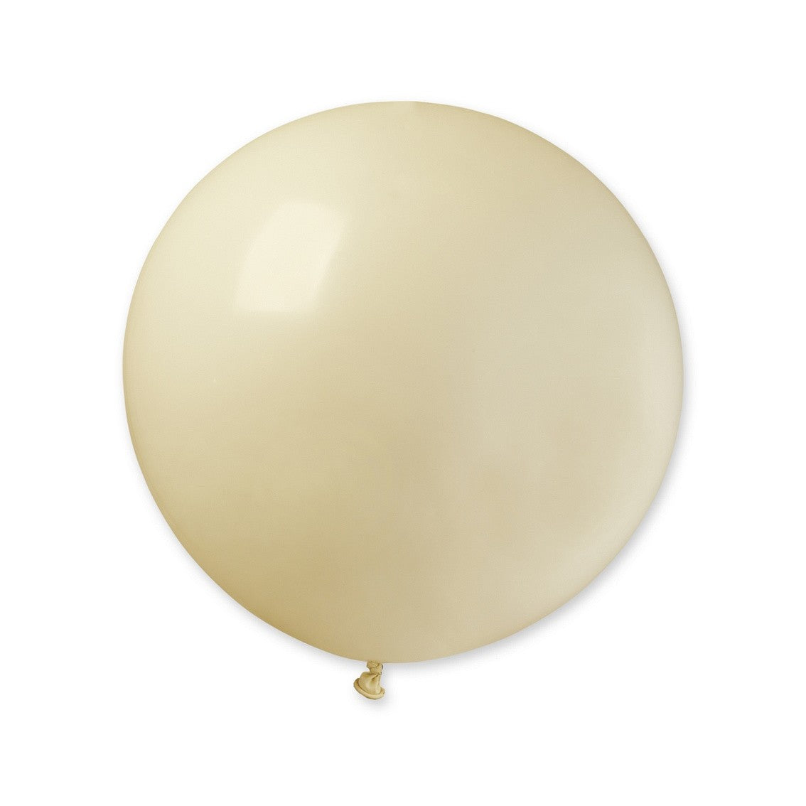 Set 2 Baloane din Latex, Model Party Jumbo, 90 cm, Alb si Bej, 35 g