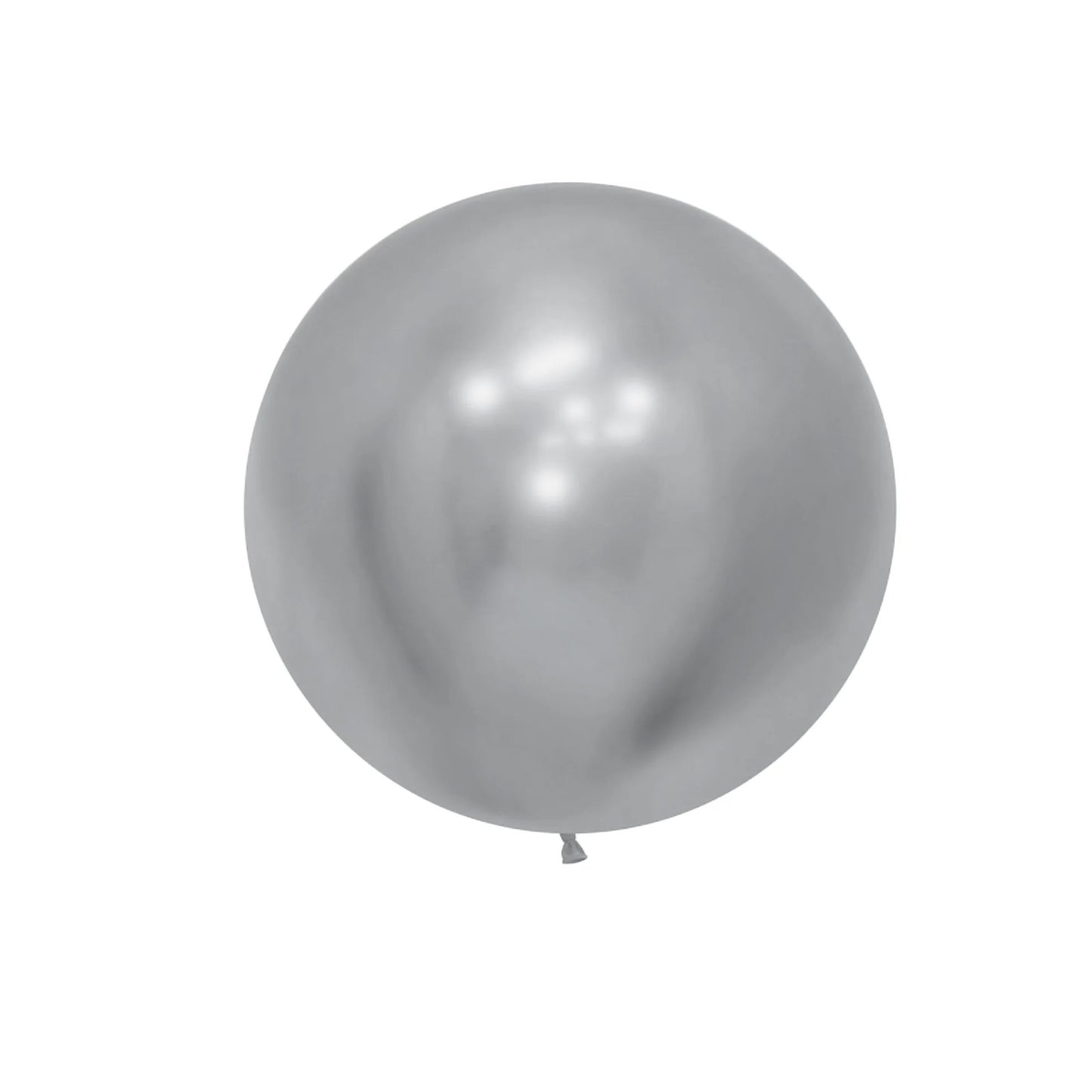 Set 2 Baloane din Latex, Model Party Jumbo, 90 cm, Auriu Argintiu, 35 g