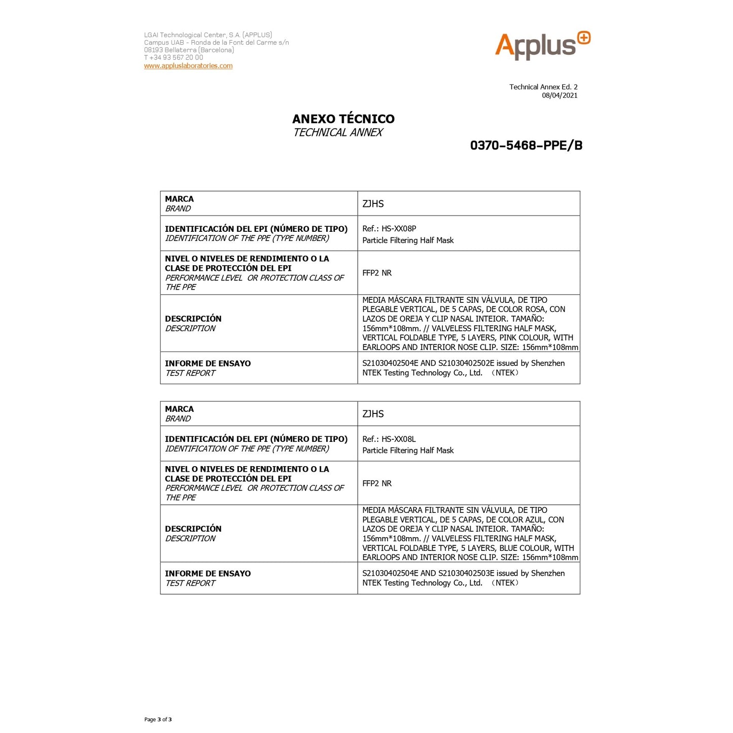 Set 2 bucati Masca de protectie faciala, de unica folosinta pentru adulti, FFP2, KN95 CE 0370, 5 straturi, nesterila, ambalaj individual, Negru