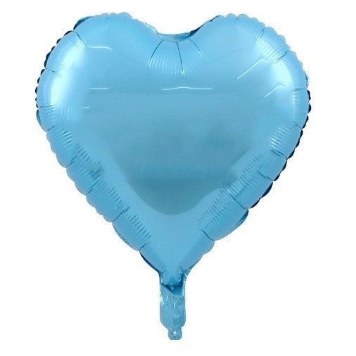 Set 3 Baloane din Folie Metalizata, Figurine Picior 46x79 cm, Inima 45cm, Stea 45cm, Model It's a Boy, Tema Gender Reveal, Ambalaj Individual, Pai Inclus, Umflare cu Aer sau Heliu, Albastru
