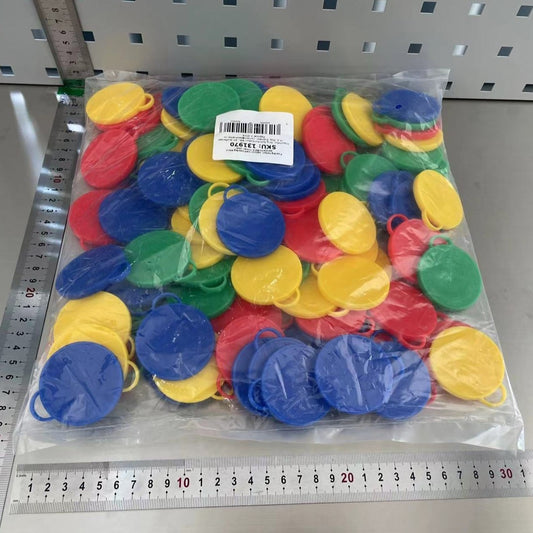 Set 4 Greutati pentru Baloanele cu Heliu, 32 grame, 8 grame Fiecare, Plastic, Forma Smiley Face, Multicolor