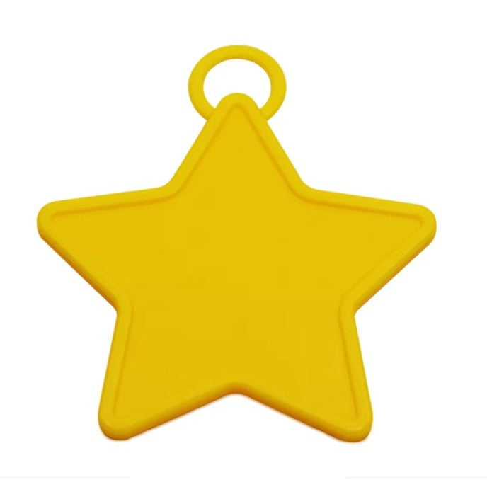 Set 4 Greutati pentru Baloanele cu Heliu, 32 grame, 8 grame Fiecare, Plastic, Forma Stelute, Multicolor