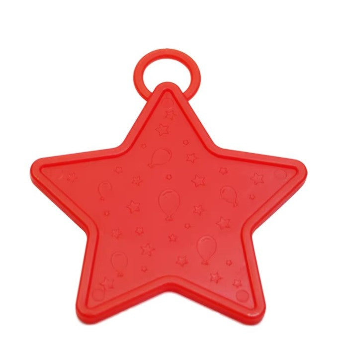 Set 4 Greutati pentru Baloanele cu Heliu, 32 grame, 8 grame Fiecare, Plastic, Forma Stelute, Multicolor