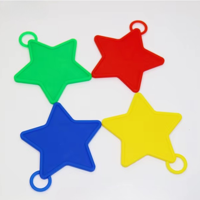 Set 4 Greutati pentru Baloanele cu Heliu, 32 grame, 8 grame Fiecare, Plastic, Forma Stelute, Multicolor