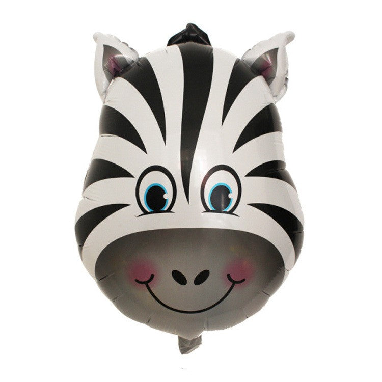 Set 5 Baloane Folie Metalizata, Figurine Animale Salbatice, 30 cm, Ambalaj Individual, Pai inclus, Umflare cu Aer sau Heliu, Multicolor