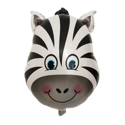 Set 5 Baloane Folie Metalizata, Figurine Animale Salbatice, 30 cm, Ambalaj Individual, Pai inclus, Umflare cu Aer sau Heliu, Multicolor