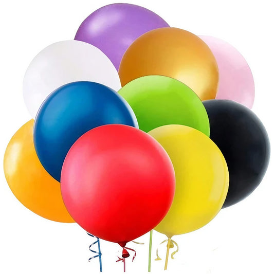 Set 6 Baloane din Latex, Model Party Jumbo, 45 cm, Multicolore