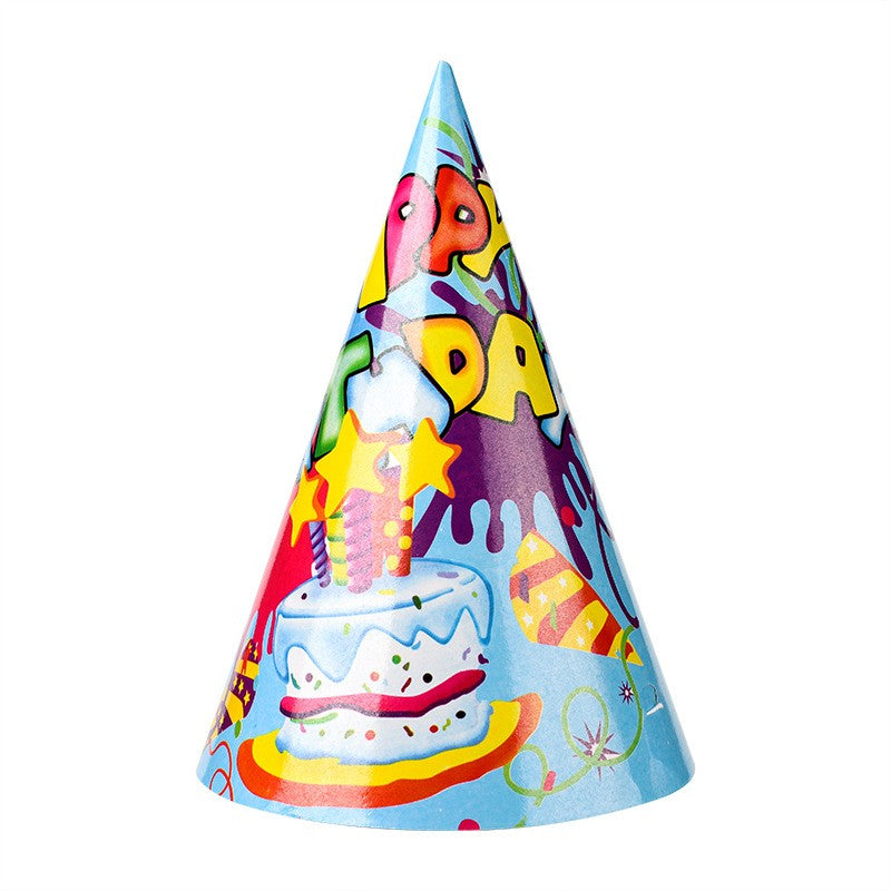 Set 6 Coifuri Happy Birthday, Modele Diverse, pentru Petrecere, Tematica Aniversare, Multicolor