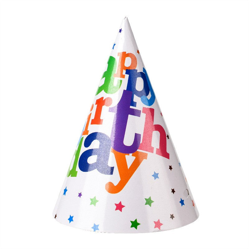 Set 6 Coifuri Happy Birthday, Modele Diverse, pentru Petrecere, Tematica Aniversare, Multicolor