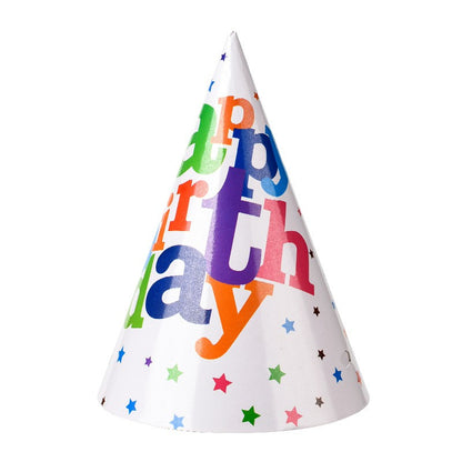 Set 6 Coifuri Happy Birthday, Modele Diverse, pentru Petrecere, Tematica Aniversare, Multicolor