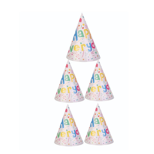 Set 6 Coifuri Happy Everyday, pentru Petrecere, 20x14 cm, Multicolor