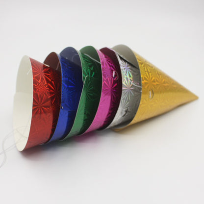 Set 6 Coifuri Metalizate, pentru Petrecere, Tematica Aniversare, Albastru