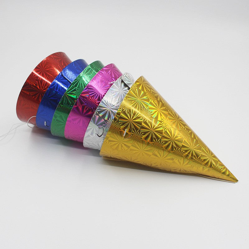 Set 6 Coifuri Metalizate, pentru Petrecere, Tematica Aniversare, Roz