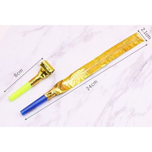 Set 6 Suflatori, pentru Petrecere, Tematica Aniversare, 8 cm, Multicolore