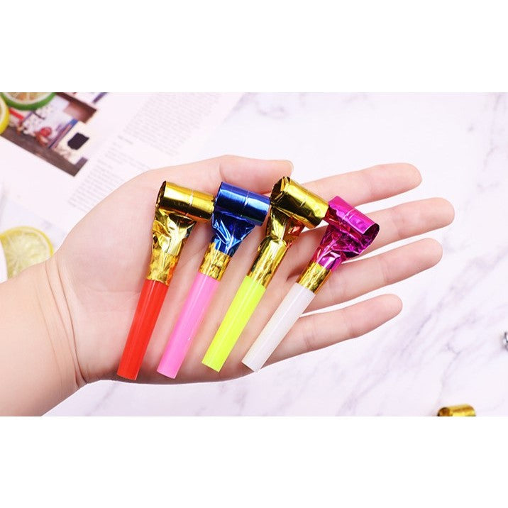 Set 6 Suflatori, pentru Petrecere, Tematica Aniversare, 8 cm, Multicolore