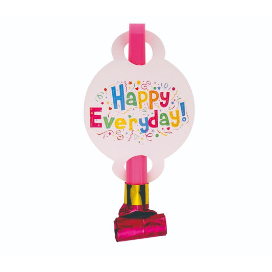 Set 6 Suflatori Happy Everyday, pentru Petrecere, 20 x 17 cm, Multicolor