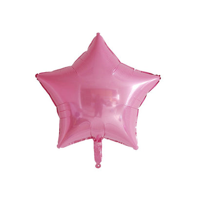 Set 8 Baloane din Folie Metalizată si din Latex, Figurine Cifra 1 Printesa 91cm, Stea 45 cm si Cerc 55 cm, Baloane Latex 30 cm, Tema Prima Aniversare, Ambalaj Individual, Pai Inclus, Umflare cu Aer sau Heliu, Roz