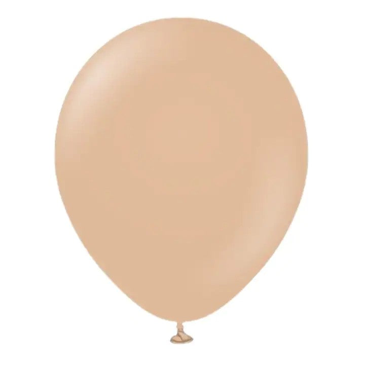 Set 25 de Baloane din Folie Metalizata si Latex, Figurine 2 Stele, 4 Baloane Confetti, 13 Litere, 6 Latex, Model Happy Birthday, Tema Aniversare, 40 cm, Ambalaj Individual, Pai Inclus, Umflare cu Aer sau Heliu, Bej