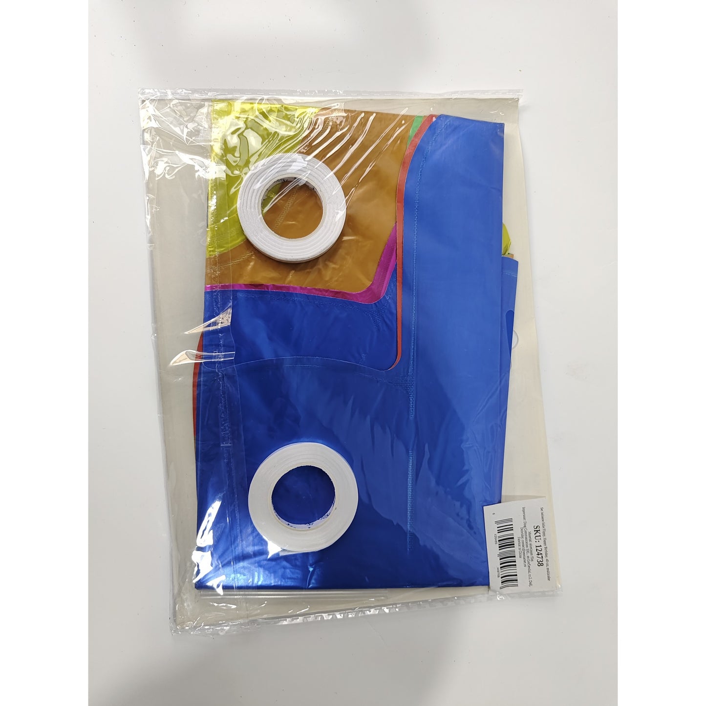 Set 13 Baloane Folie, Tip Ghirlanda, Model Happy Birthday, 40 cm, Multicolor
