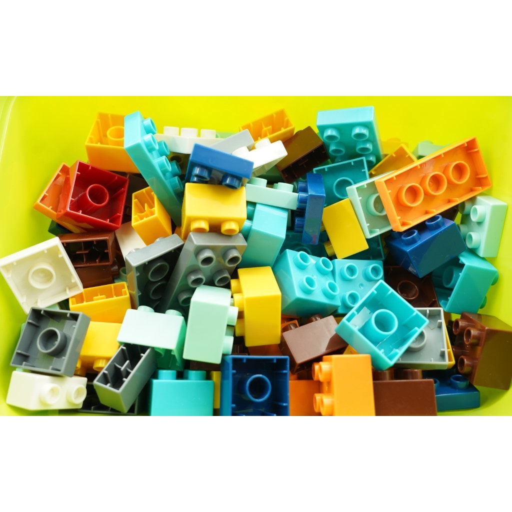 Set piese de constructii pentru copii, Animal series, 134 piese, Multicolor