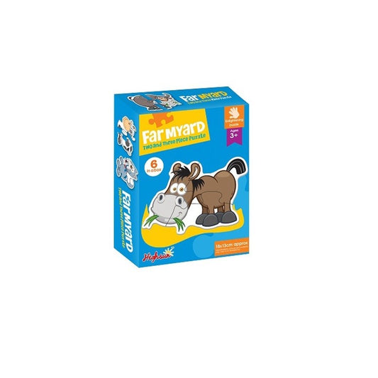Set puzzle 6 animale, animalele de la ferma