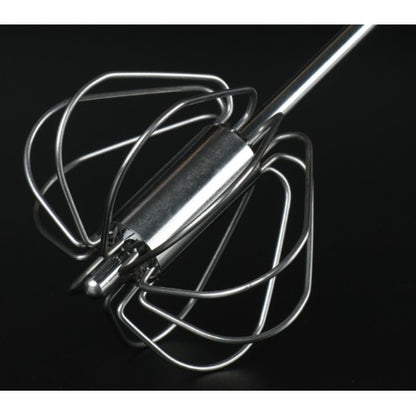Mixer Manual, pentru Oua Smantana Frisca Aluat, Maner Otel Inoxidabil, Usor de Utilizat si Depozitat, 29 x 7 cm, Argintiu
