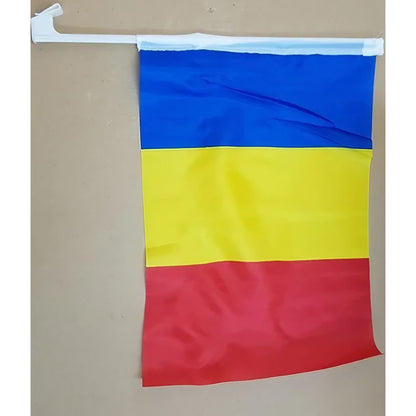 Steag Tricolor Auto, 45 cm x 30 cm, Stegulet, Drapel