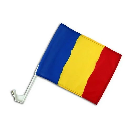 Steag Tricolor Auto, 45 cm x 30 cm, Stegulet, Drapel