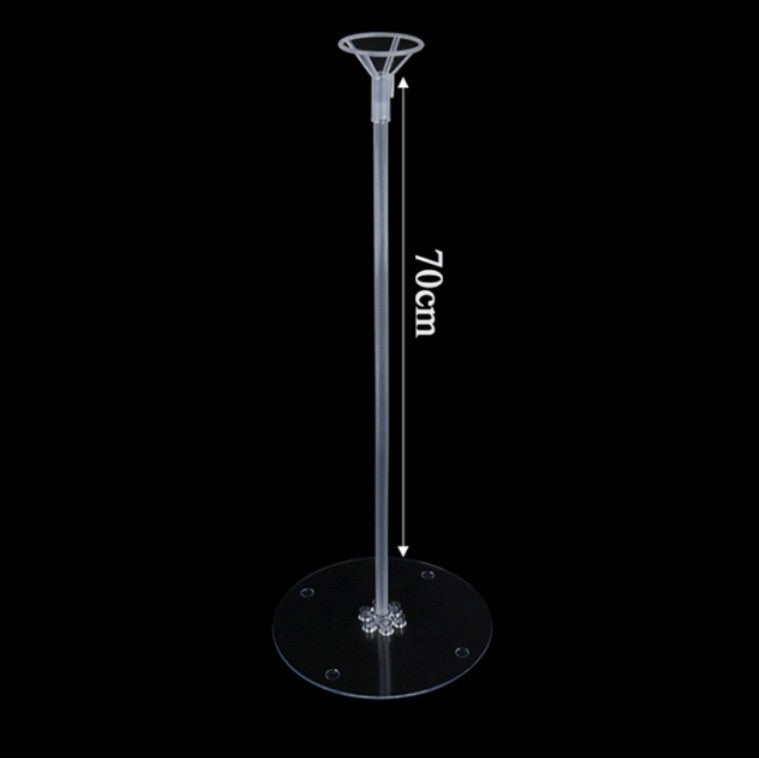 Suport de Masa pentru Baloane, Accesoriu Decorativ, din Plastic, 70 cm, Transparent