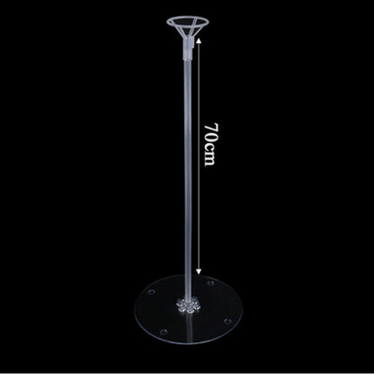 Suport de Masa pentru Baloane, Accesoriu Decorativ, din Plastic, 70 cm, Transparent