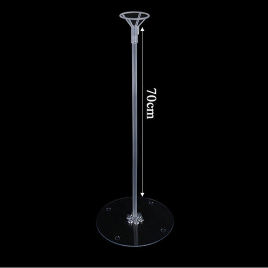 Suport de Masa pentru Baloane, Accesoriu Decorativ, din Plastic, 70 cm, Transparent