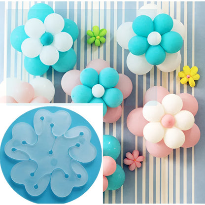 Suport pentru Baloane, Care Formeaza o Floare, cu Doua Straturi, pentru 11 Baloane, 8x8cm, 4.6g