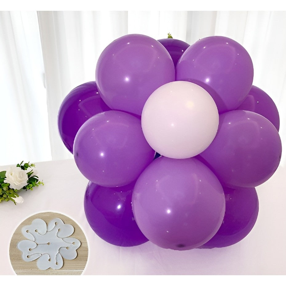 Suport pentru Baloane, Care Formeaza o Floare, cu Doua Straturi, pentru 11 Baloane, 8x8cm, 4.6g