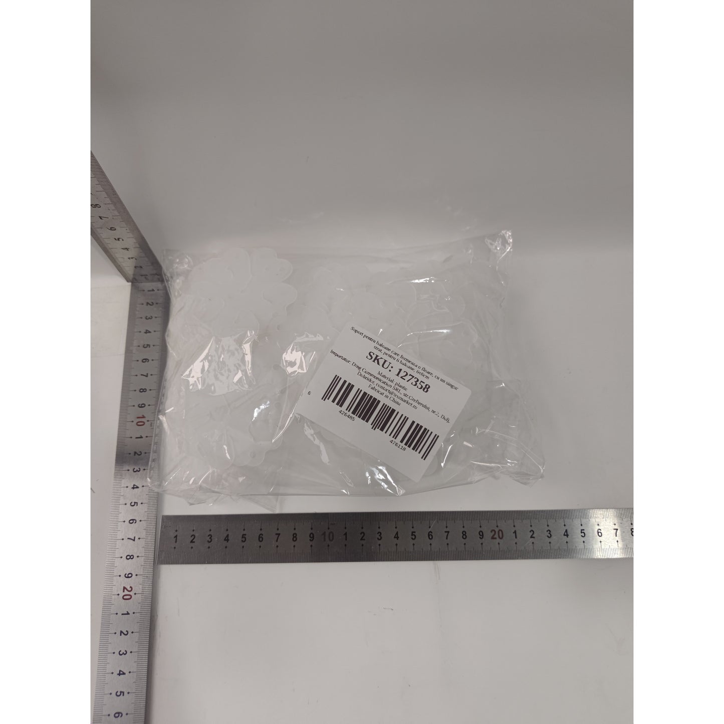 Suport pentru Baloane, care Formeaza o Floare, cu Un Singur Strat, pentru 6 Baloane, 6x6cm, 2.7g