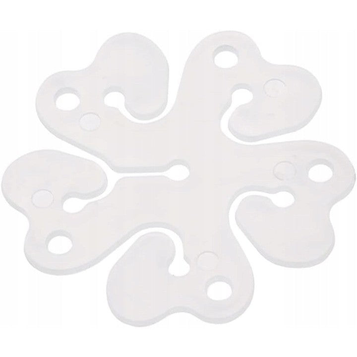Suport pentru Baloane, care Formeaza o Floare, cu Un Singur Strat, pentru 6 Baloane, 6x6cm, 2.7g